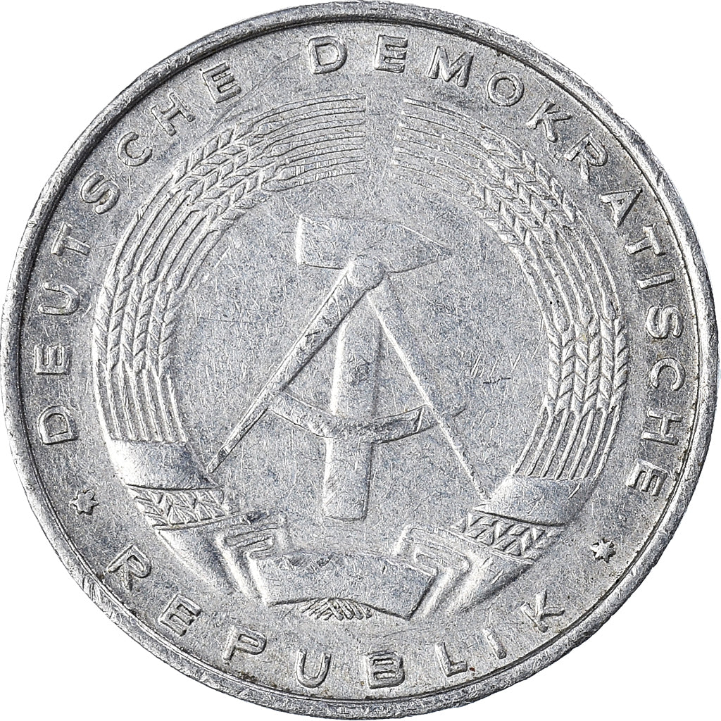 Monnaie, République démocratique allemande, 5 Pfennig, 1968