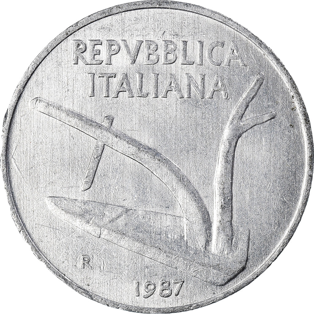 Moneta, Włochy, 10 Lire, 1987