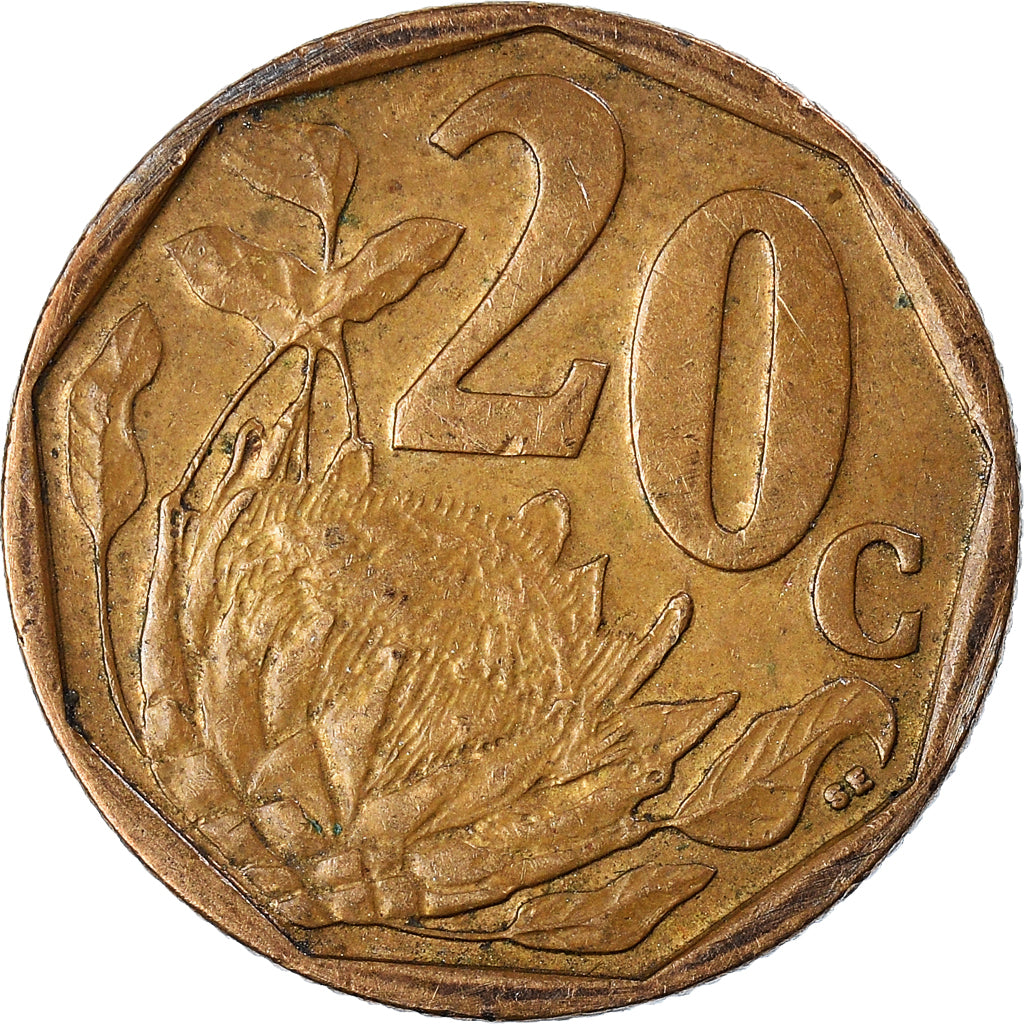 Moneda, Sudáfrica, 20 Cents, 2007