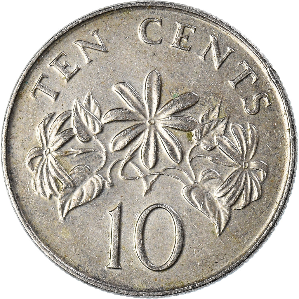 Coin, Singapore, 10 Cents, 1993