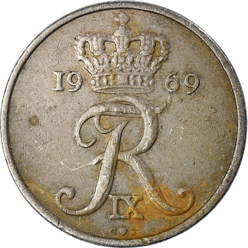 Münze, Dänemark, 10 Öre, 1969