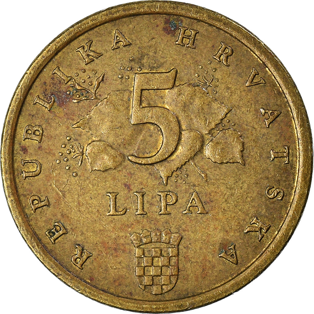 Moneda, Croacia, 5 Lipa, 1999