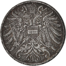 AUSTRIA, 2 Heller, 1917, KM #2824, EF(40-45), Iron, 2.70