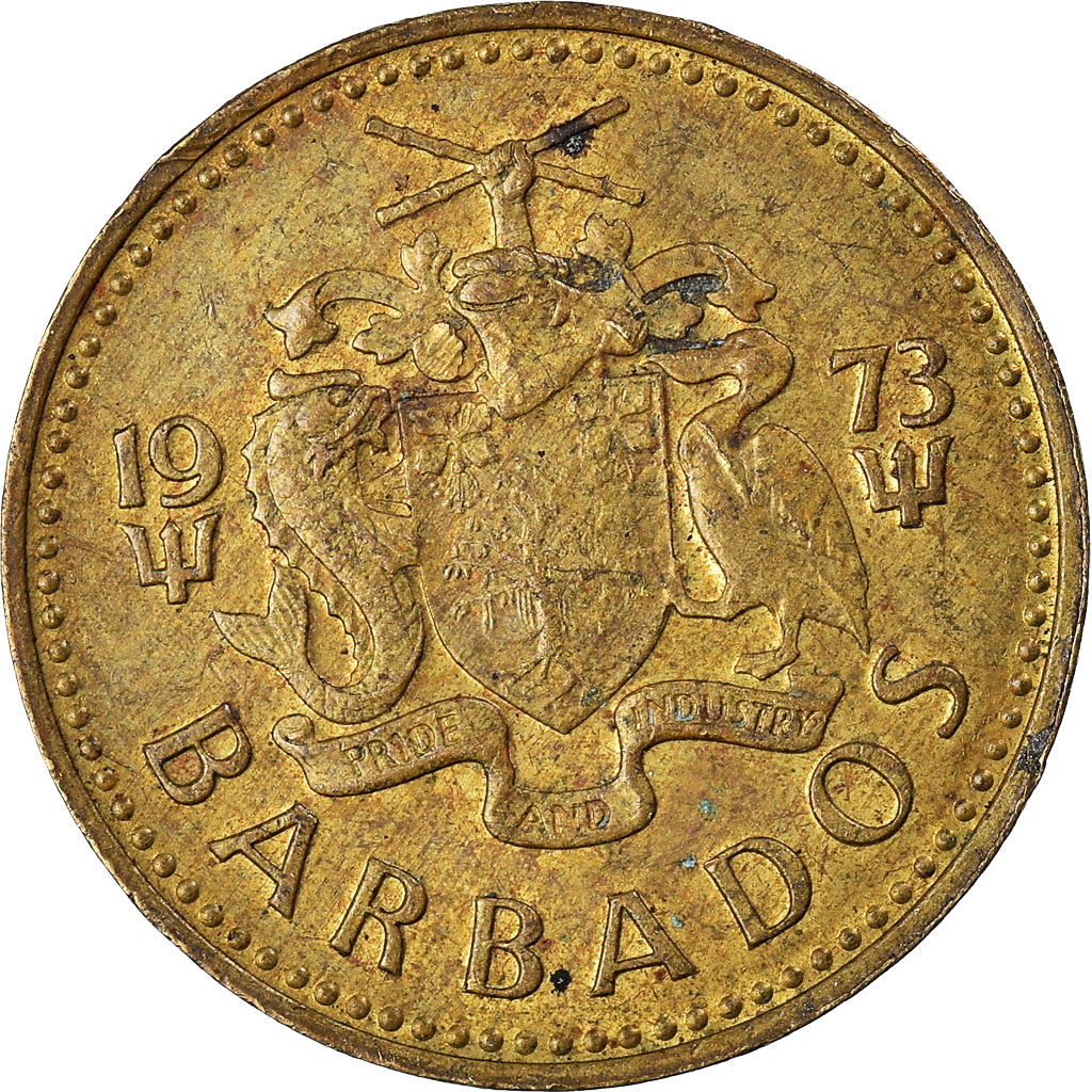 Moneta, Barbados, 5 Cents, 1973