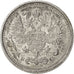 RUSSIA, 10 Kopeks, 1916, KM #20a.3, AU(50-53), Silver, 1.84