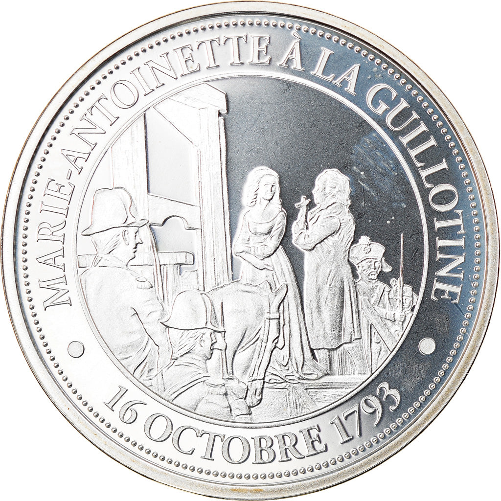 Francia, medaglia, Révolution française, Marie-Antoinette à la Guillotine