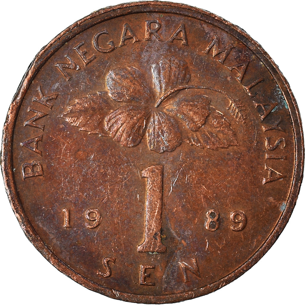 Münze, Malaysia, Sen, 1989