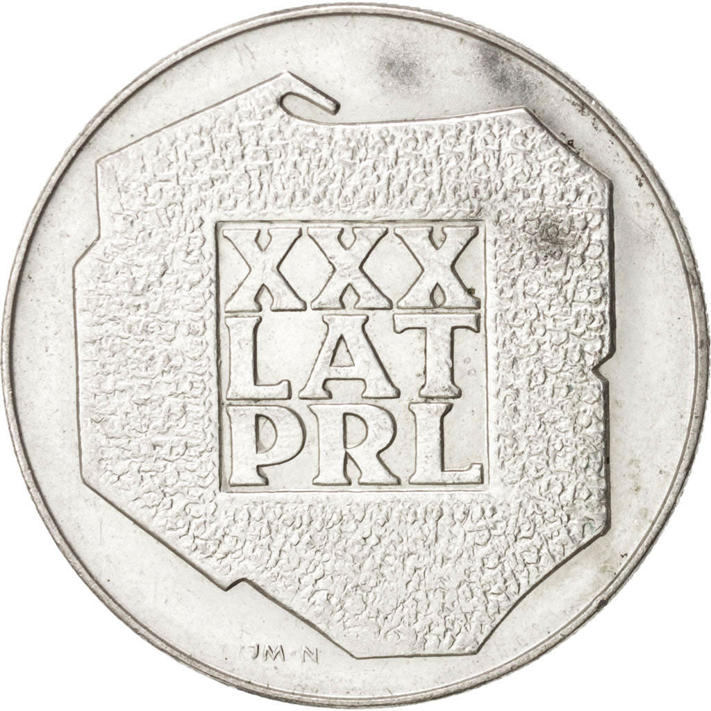 Coin, Poland, 200 Zlotych, 1974, AU(55-58), Silver, KM:72