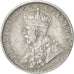 Coin, INDIA-BRITISH, George V, 1/4 Rupee, 1914, EF(40-45), Silver, KM:518