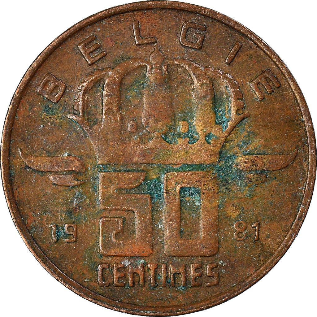 Coin, Belgium, 50 Centimes, 1981