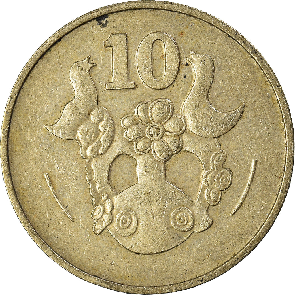 Moneda, Chipre, 10 Cents, 1983