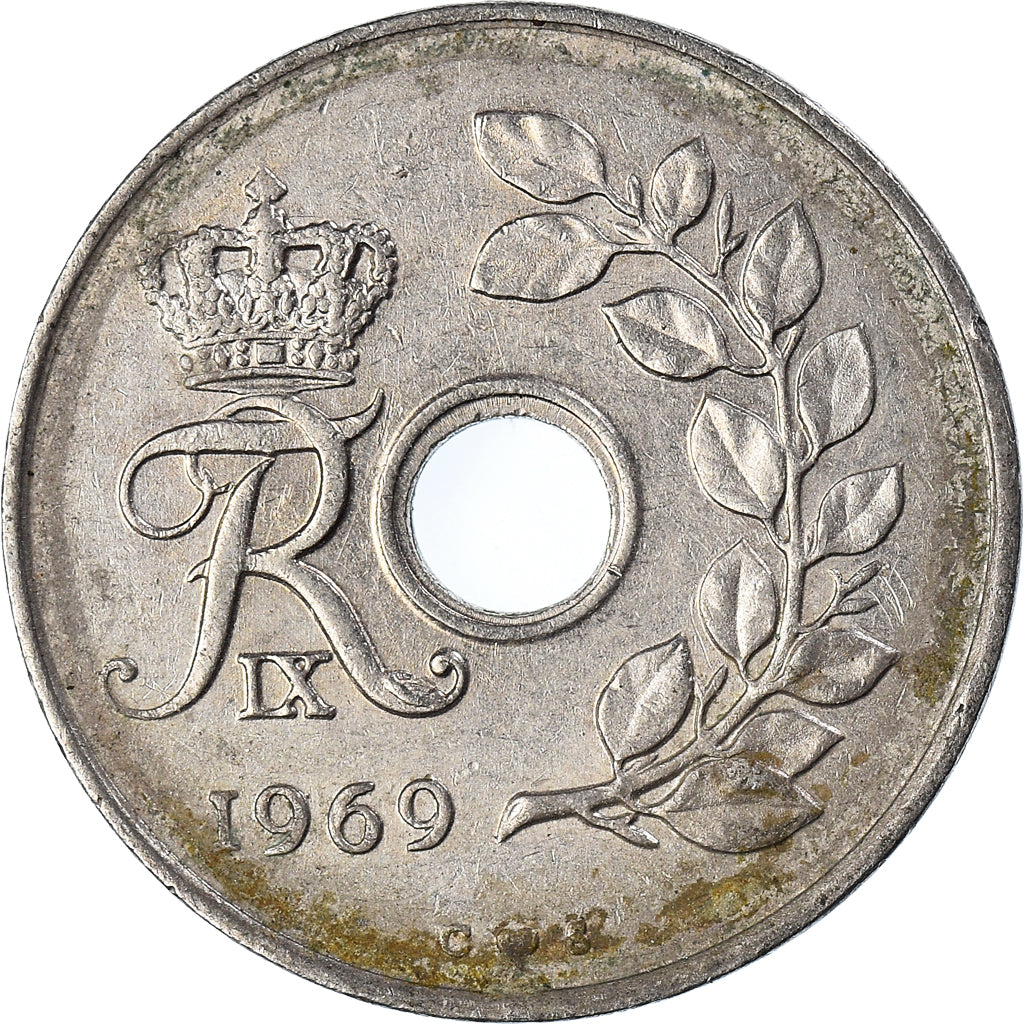 Monnaie, Danemark, Ore, 1969