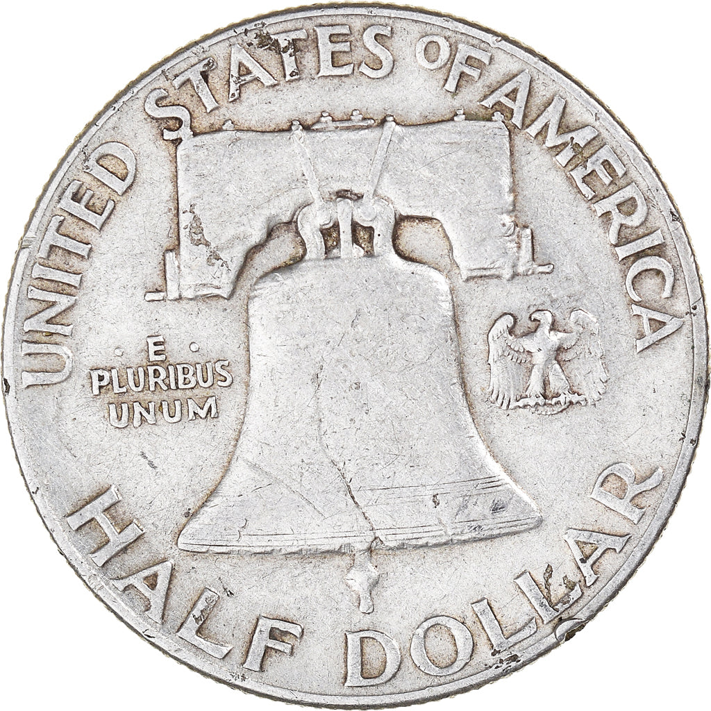Coin, United States, Franklin Half Dollar, Half Dollar, 1948, U.S. Mint