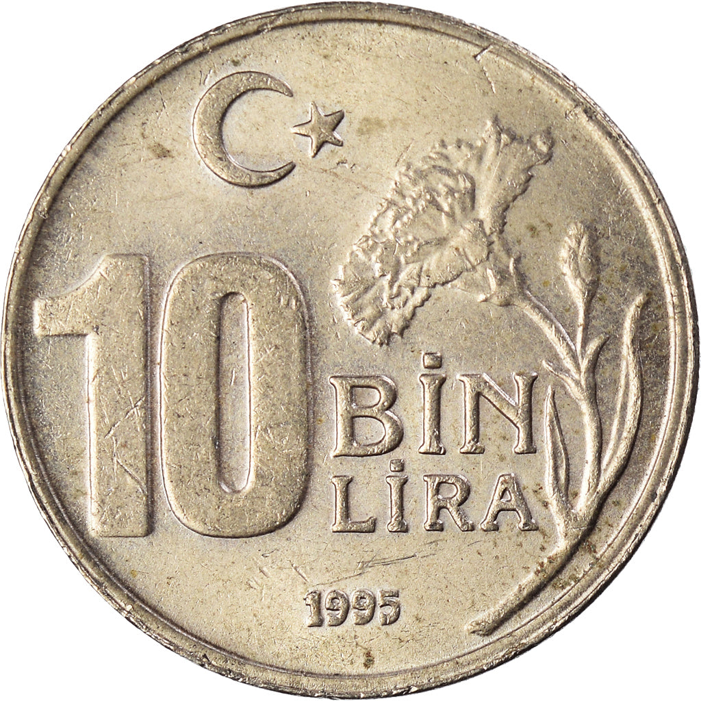 Moneta, Turchia, 10000 Lira, 10 Bin Lira, 1995