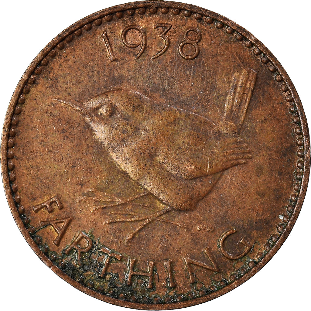 Coin, Great Britain, Farthing, 1938