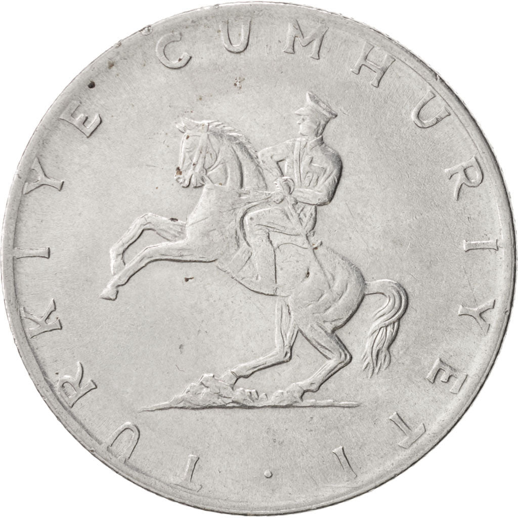 TURKEY, 5 Lira, 1977, KM #905, EF(40-45), Stainless Steel, 32.5, 10.95