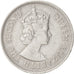 Coin, Mauritius, Elizabeth II, 1/2 Rupee, 1975, EF(40-45), Copper-nickel