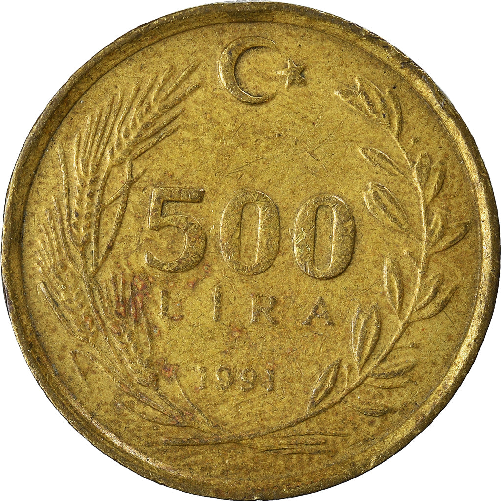 Moneta, Turcja, 500 Lira, 1991