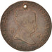 SPAIN, 8 Maravedis, 1842, Segovia, KM #531.3, VF(30-35), Copper, 9.70
