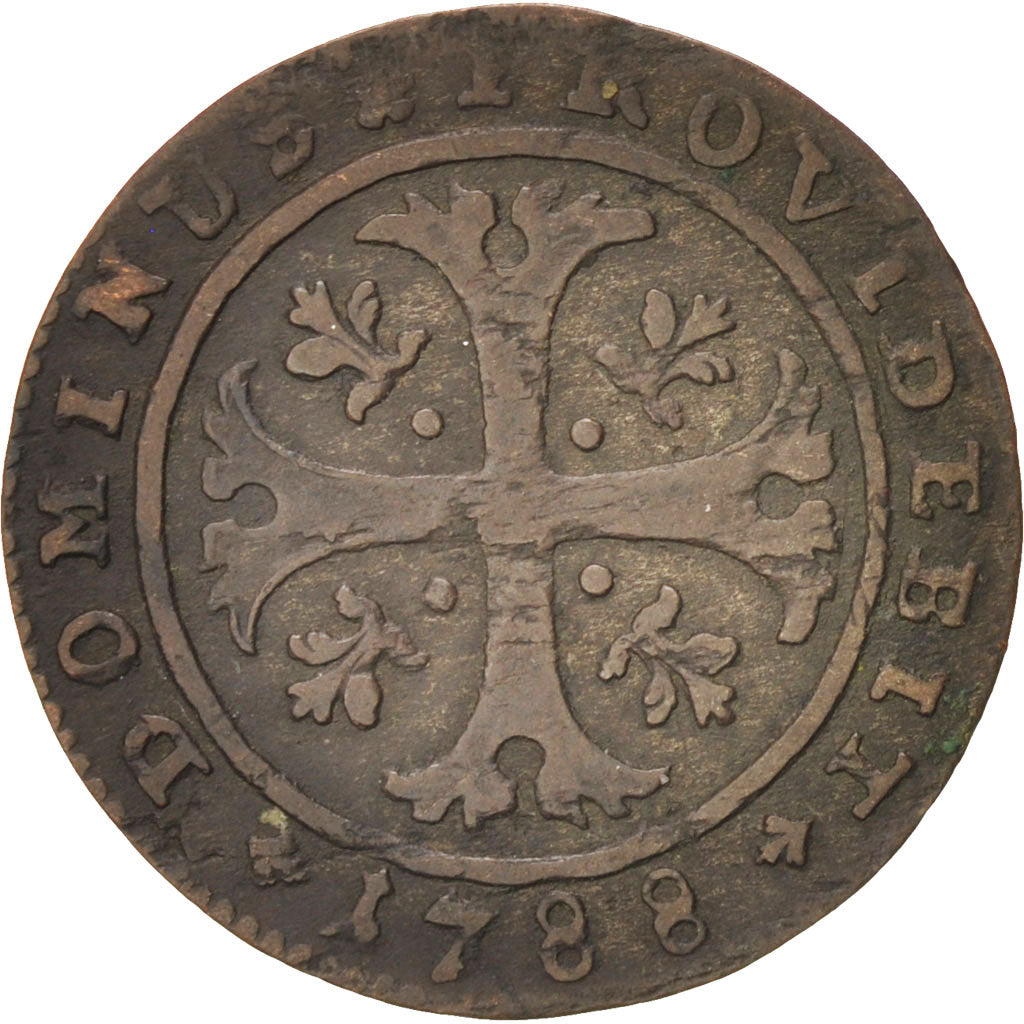 SWISS CANTONS, 1/2 Batzen, 1788, KM #91, VF(20-25), Billon, 23, 1.73