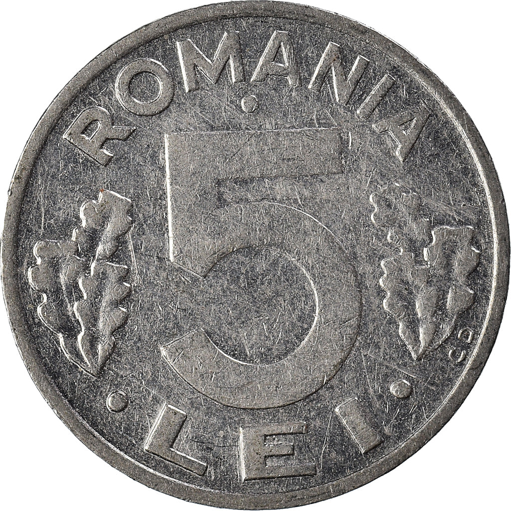 Moeda, Roménia, 5 Lei, 1992