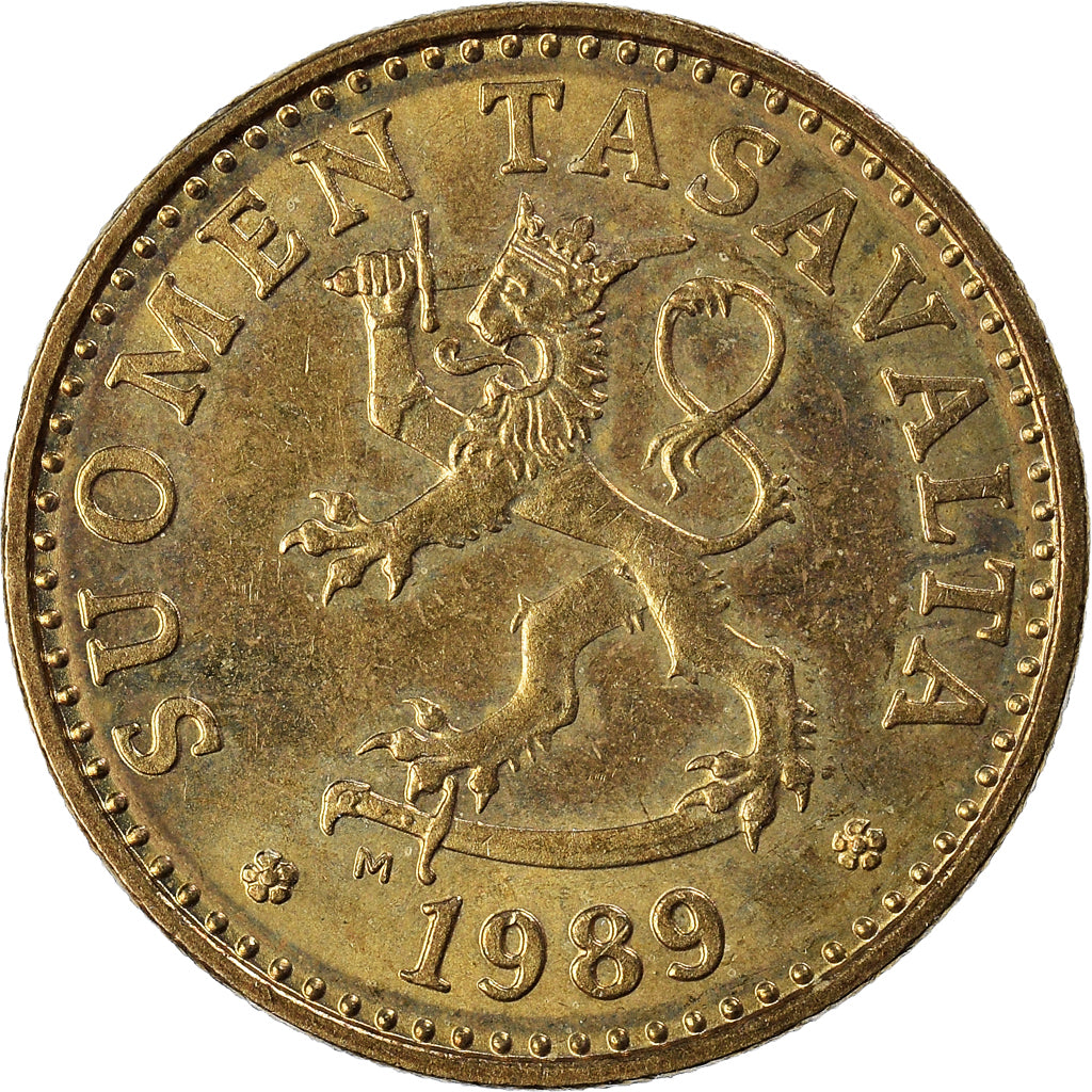 Moneta, Finlandia, 20 Pennia, 1989