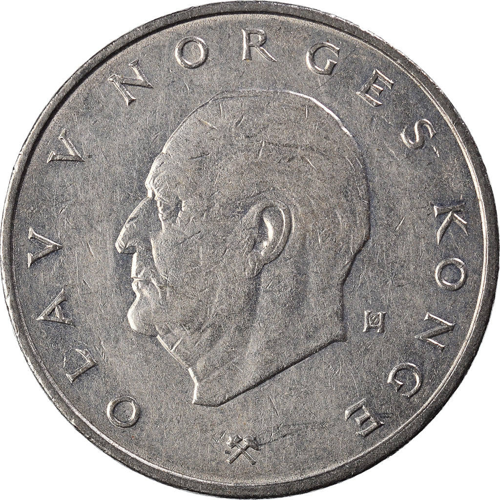 Moneta, Norvegia, 5 Kroner, 1976