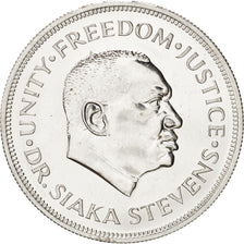 Monnaie, Sierra Leone, Leone, 1974, SPL, Argent, KM:26a
