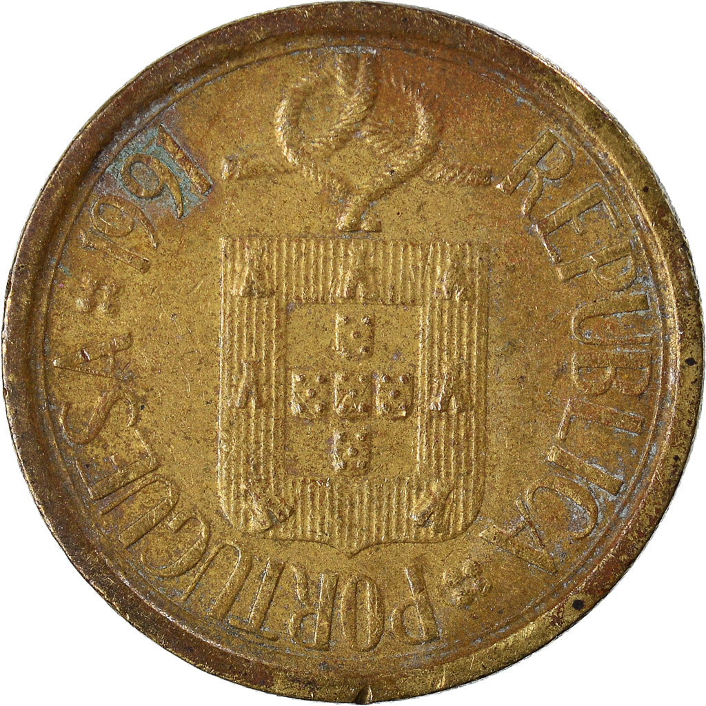 Coin, Portugal, 10 Escudos, 1991