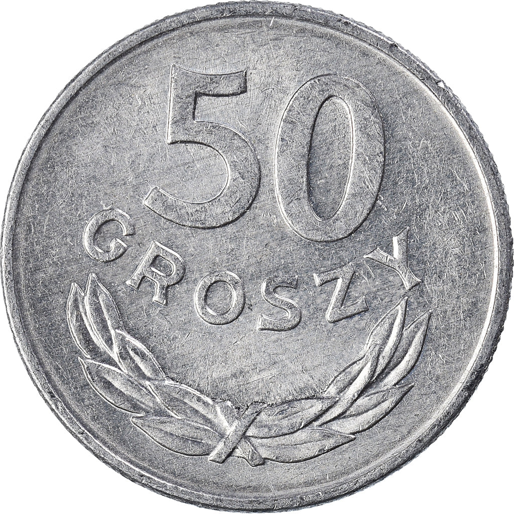 Moneta, Polonia, 50 Groszy, 1986