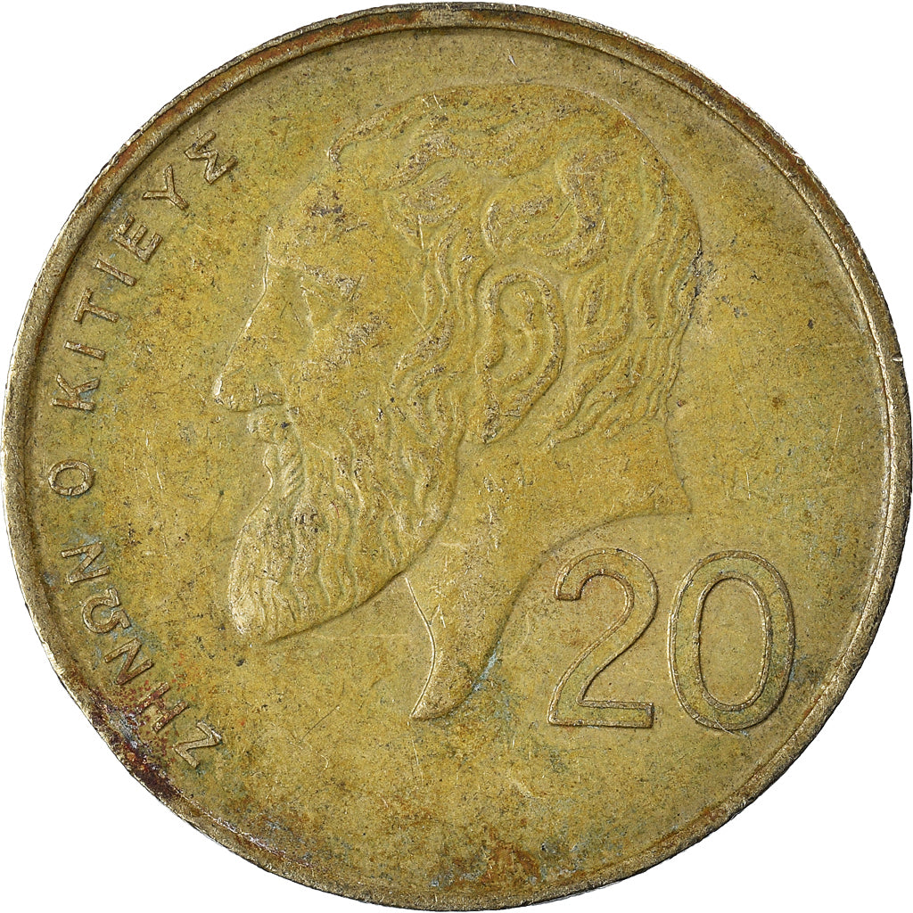 Moeda, Chipre, 20 Cents, 1989