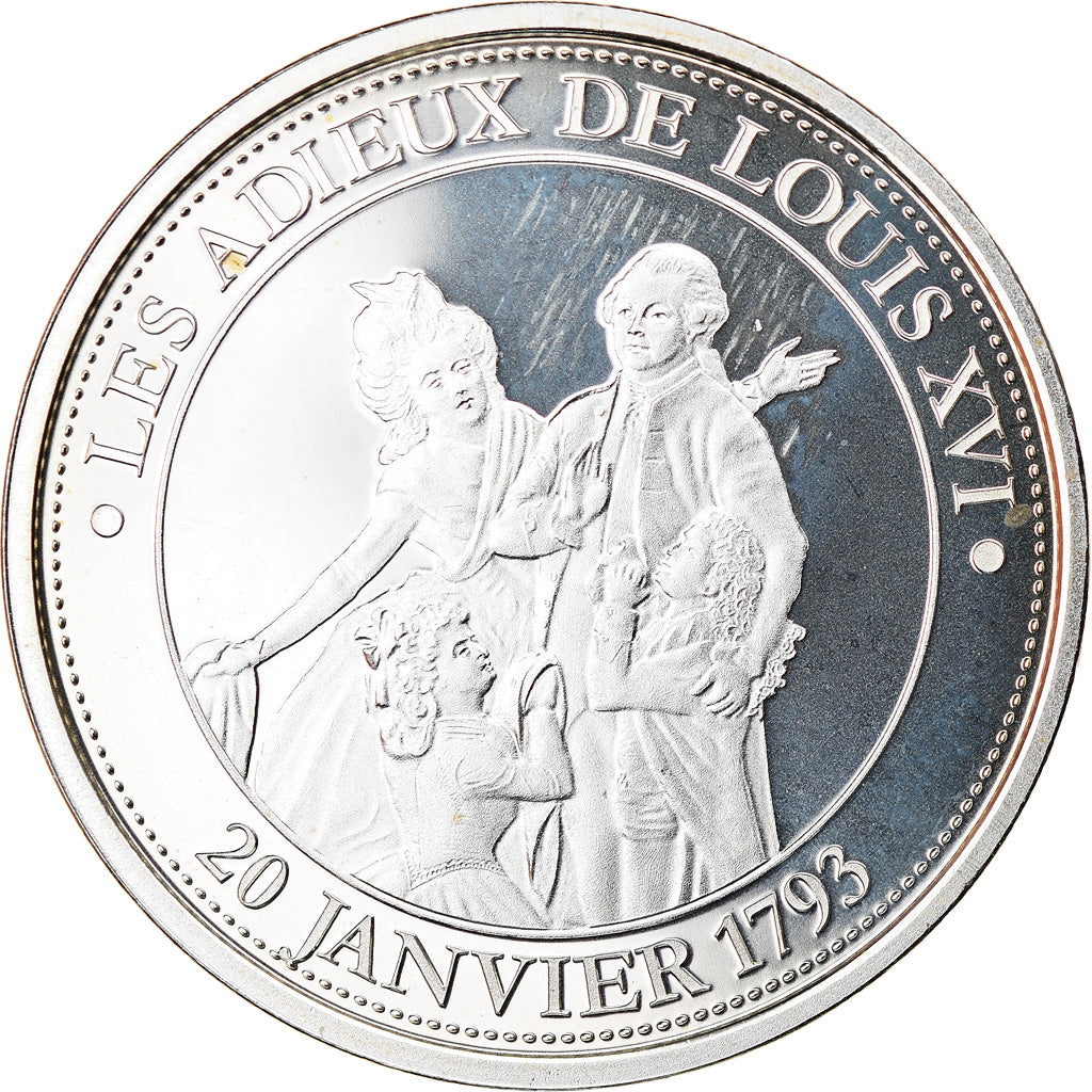 Frankreich, Medaille, Révolution française, Adieux de Louis XVI, History