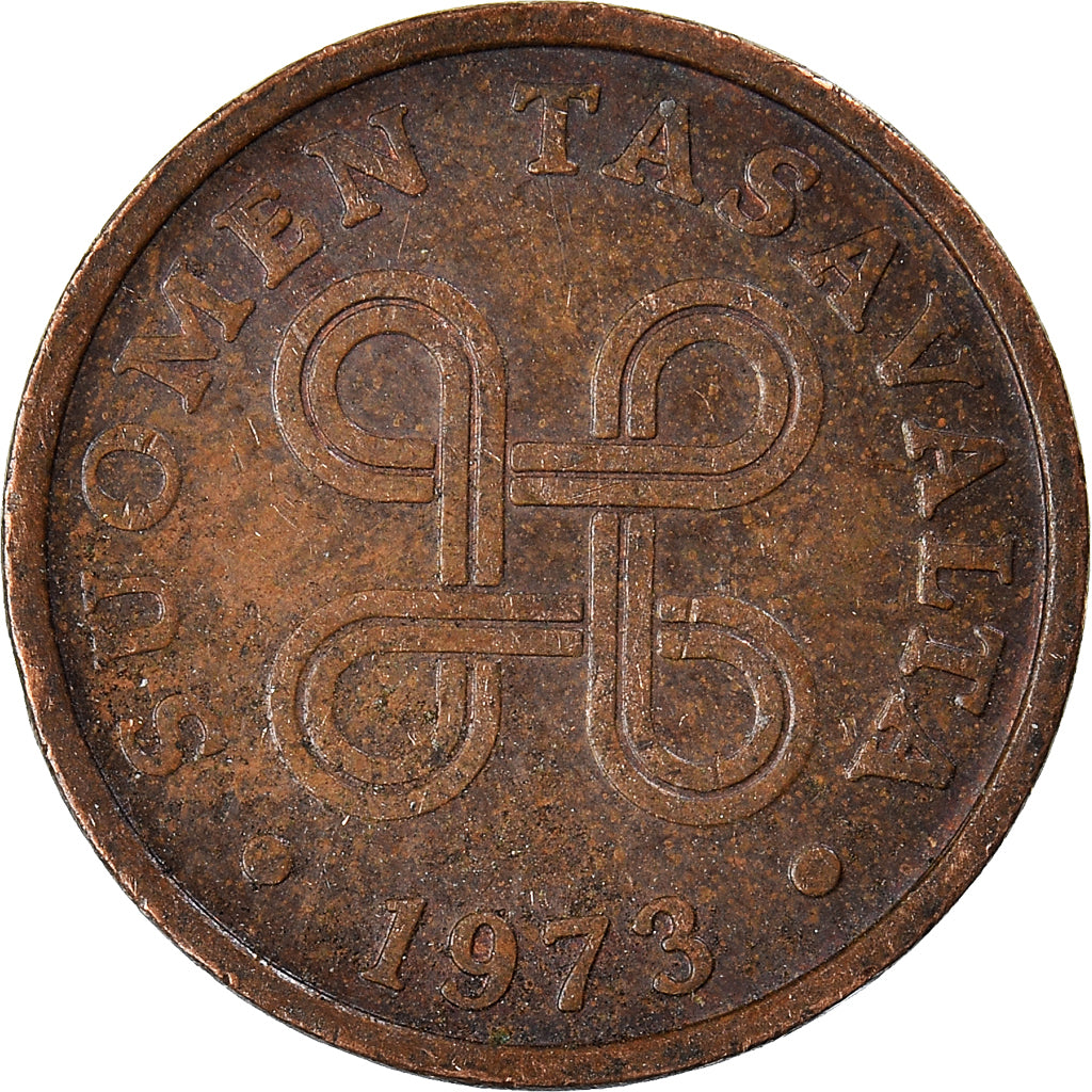 Moneta, Finlandia, 5 Pennia, 1973
