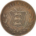 Moneta, Guernsey, 8 Doubles, 1874, Birmingham, EF(40-45), Bronze, KM:7