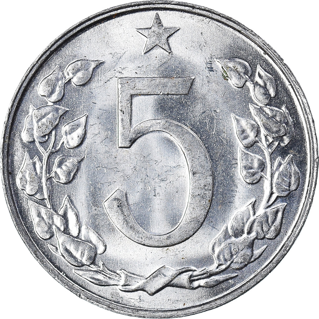 Moneda, Checoslovaquia, 5 Haleru, 1967