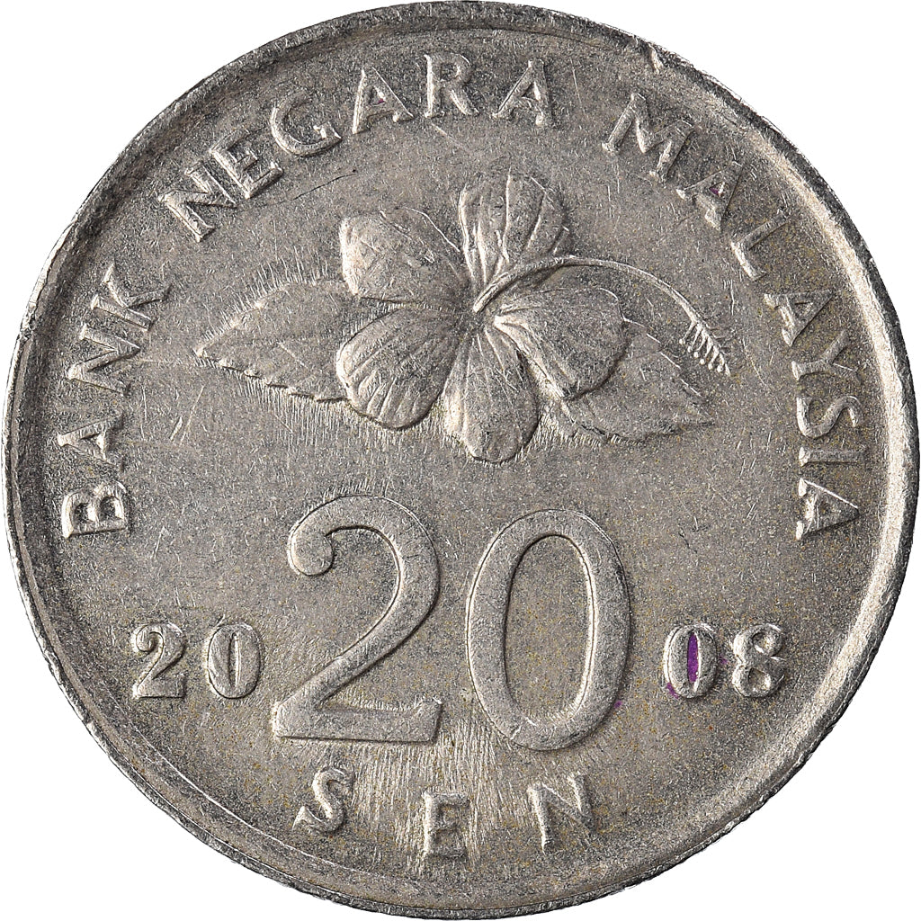 Monnaie, Malaysie, 20 Sen, 2008