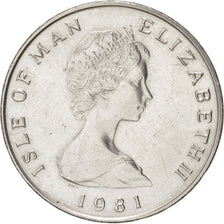 ISLE OF MAN, 10 Pence, 1981, Pobjoy Mint, KM #62, MS(60-62), Copper-Nickel,...
