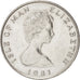ISLE OF MAN, 10 Pence, 1981, Pobjoy Mint, KM #62, MS(60-62), Copper-Nickel,...