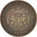 BULGARIA, 5 Stotinki, 1881, KM #2, EF(40-45), Bronze, 24.98, 4.75
