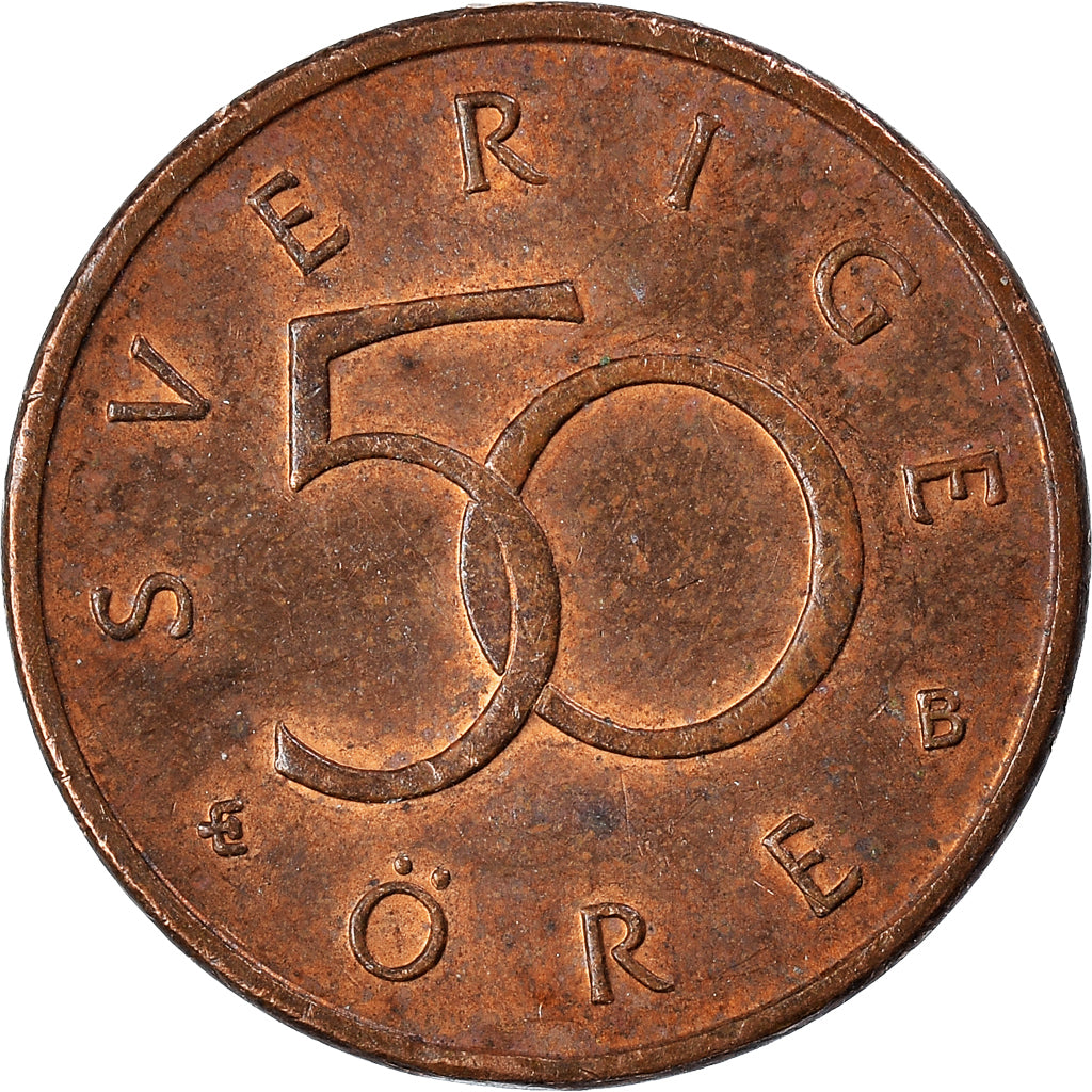 Moneda, Suecia, 50 Öre, 1998