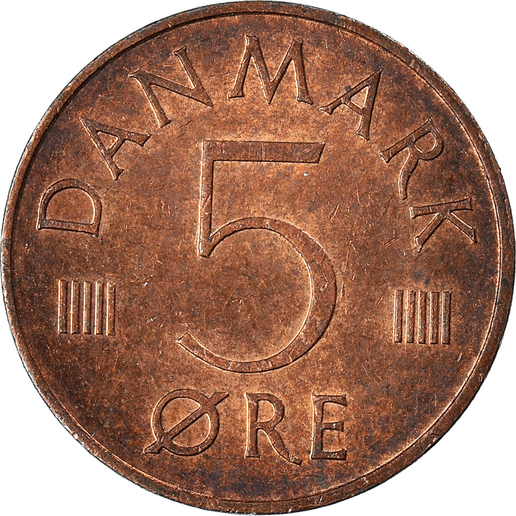 Monnaie, Danemark, 5 Öre, 1974
