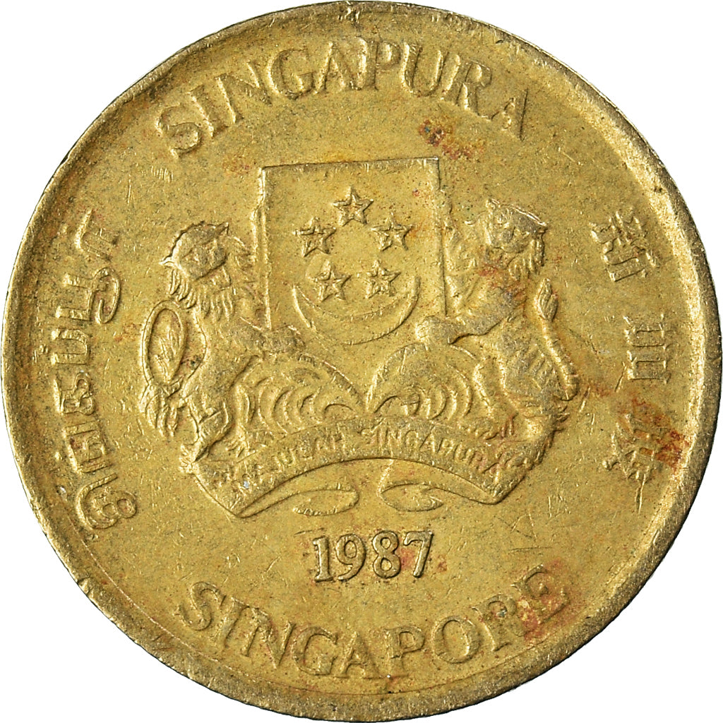 Moneta, Singapur, 5 Cents, 1987