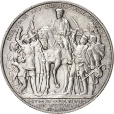 Coin, German States, PRUSSIA, Wilhelm II, 2 Mark, 1913, MS(60-62), Silver