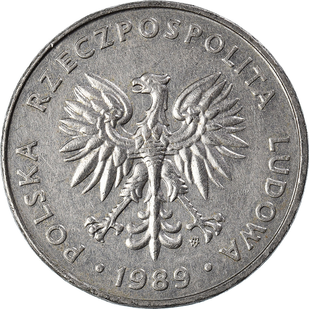 Coin, Poland, 20 Zlotych, 1989