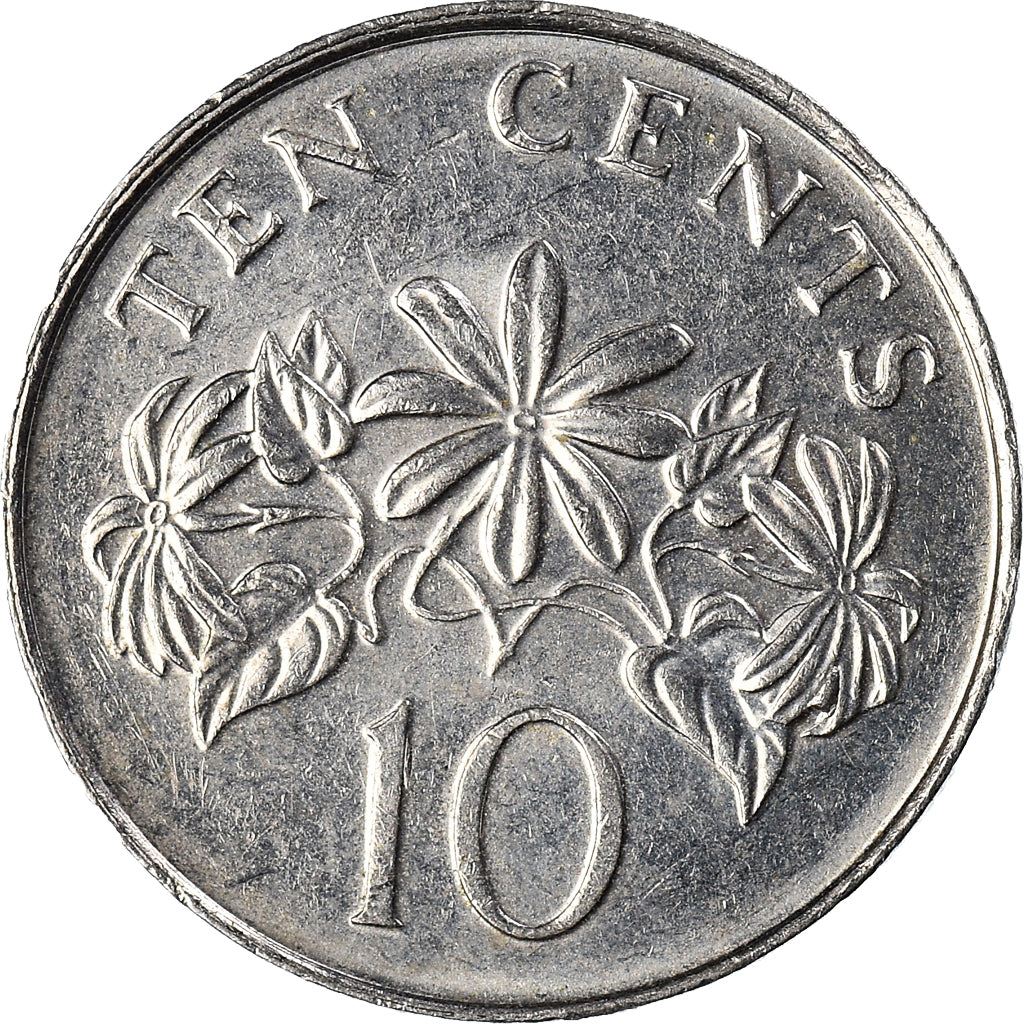 Moneda, Singapur, 10 Cents, 2011