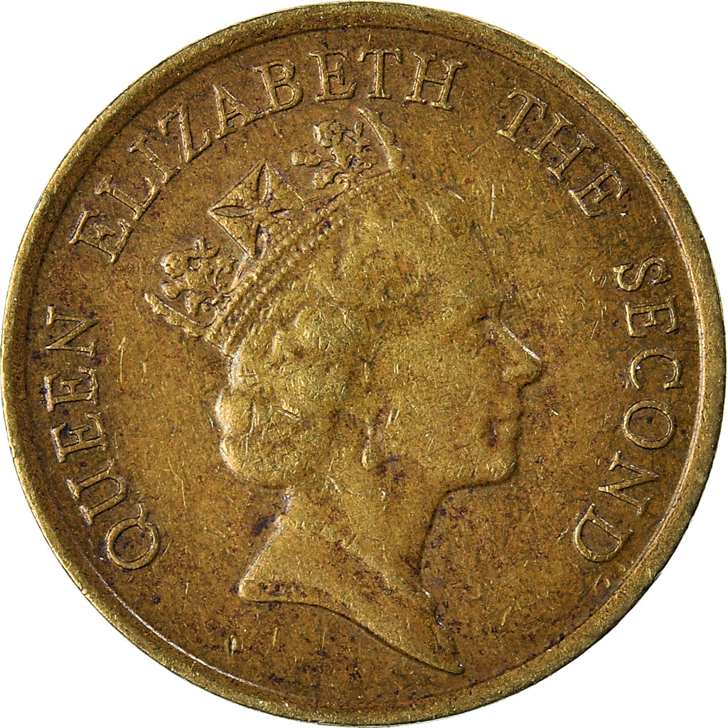 Moneda, Hong Kong, 10 Cents, 1990