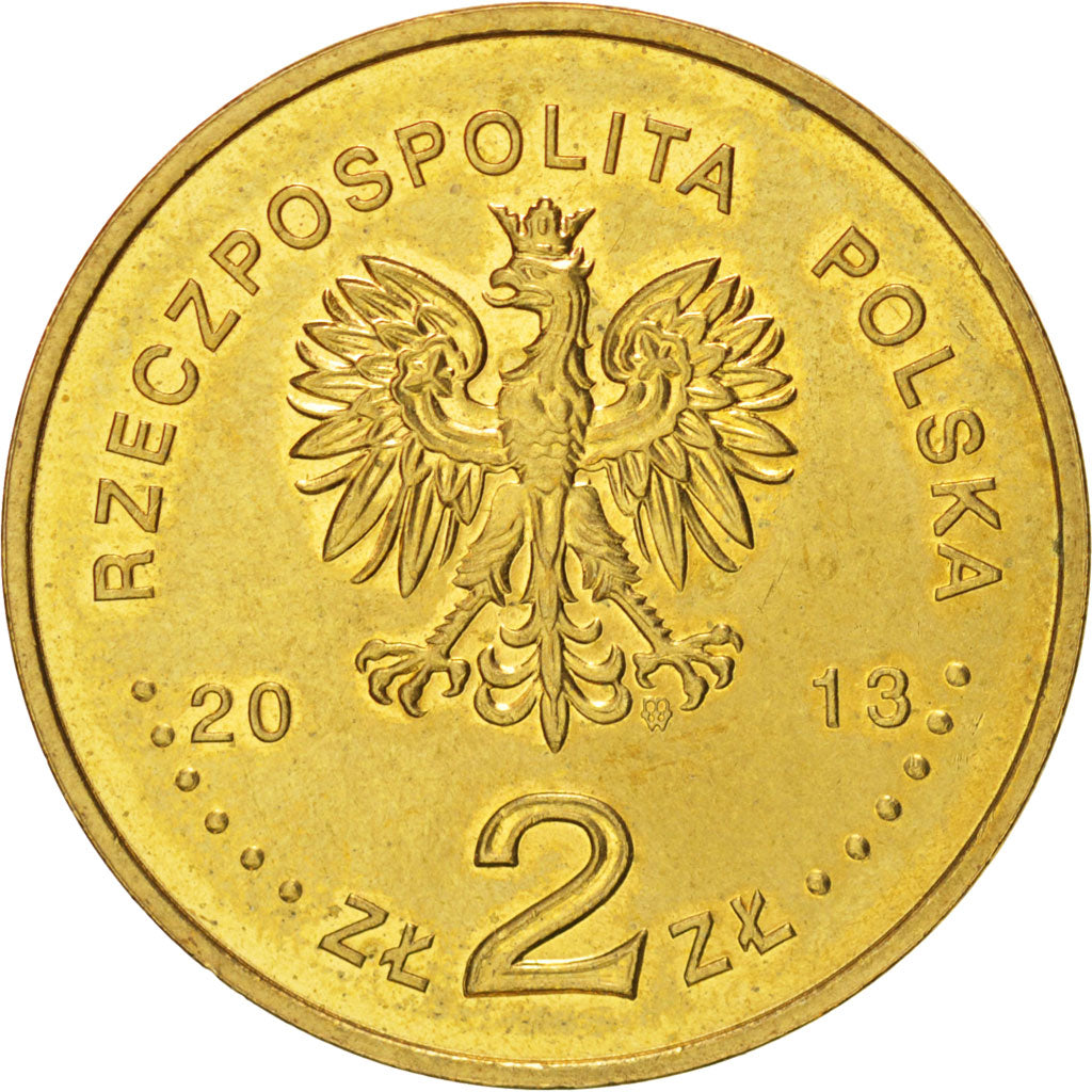 Coin, Poland, 2 Zlote, 2013, MS(63), Cupro-nickel Aluminium, KM:New
