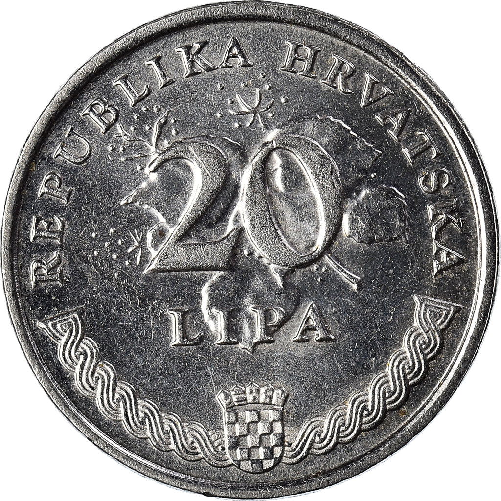 Moneda, Croacia, 20 Lipa, 2007