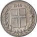 Moeda, Islândia, 25 Aurar, 1966