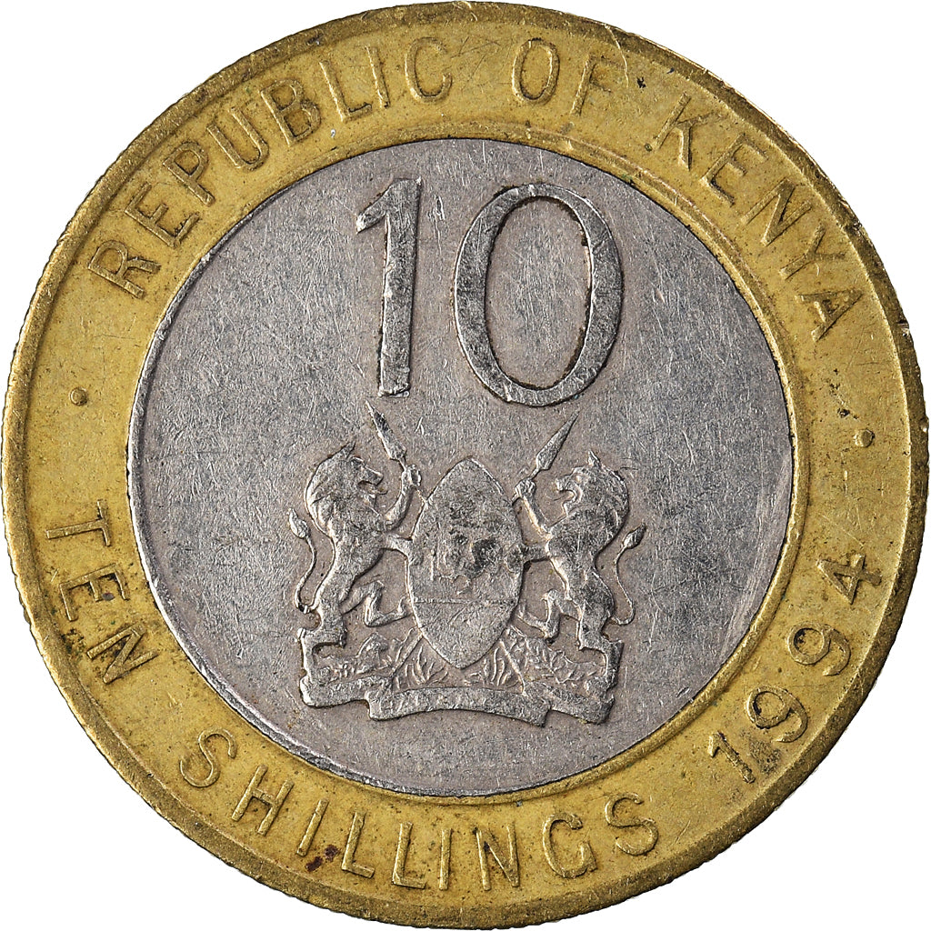 Coin, Kenya, 10 Shillings, 1994